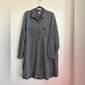 Old Navy Charcoal Long Sleeve Dress